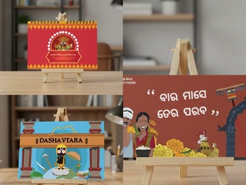 3- combo Calendar Cards ( 36 cards + 3 easel stand )